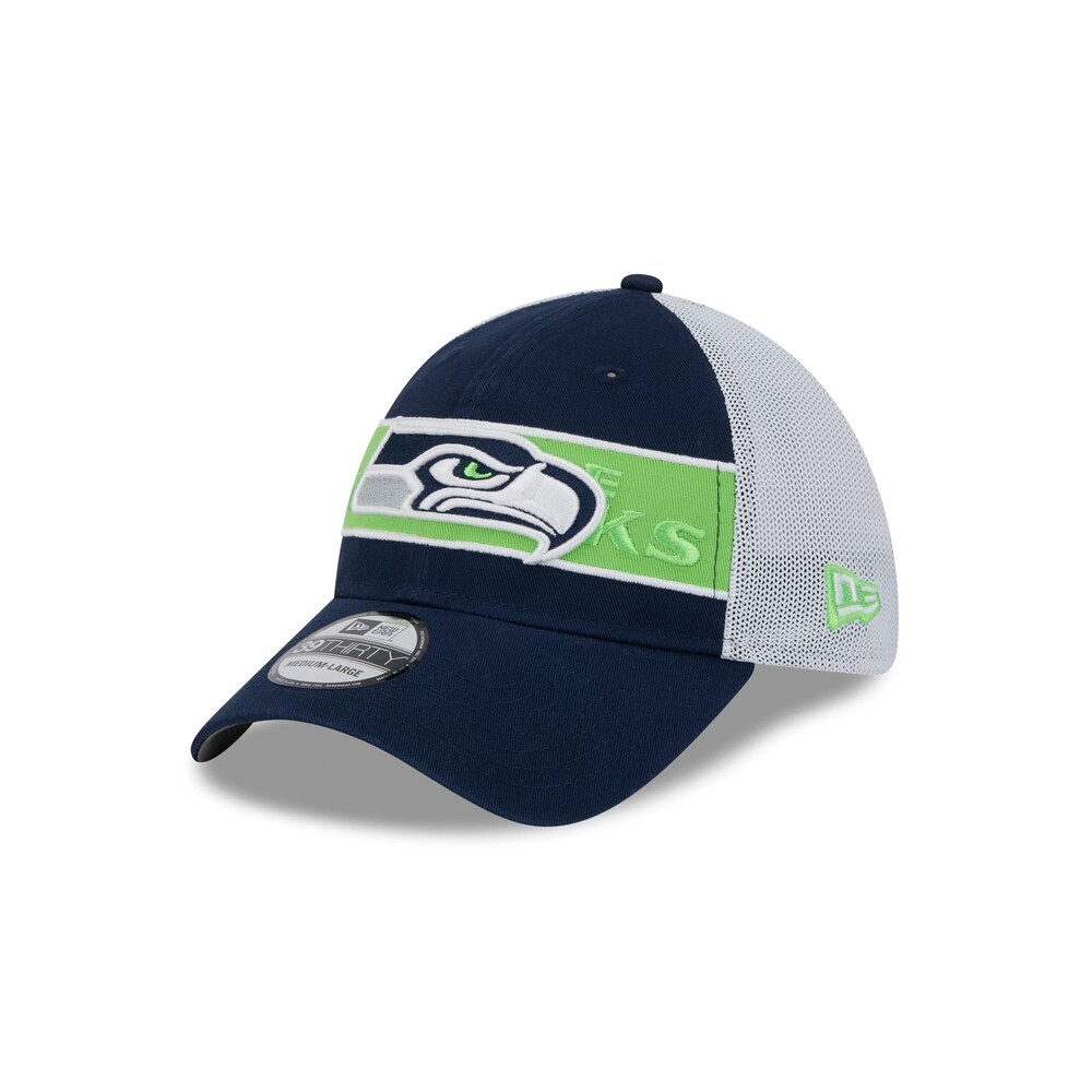 New Era Seattle Seahawks Banded 39THIRTY Stretch Fit Hat - Size L/XL